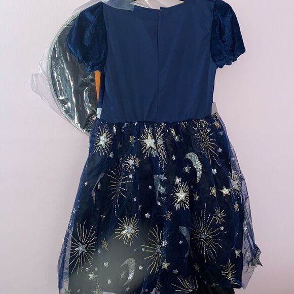 🔥MIDNIGHT WITCH COSTUME KIDS GIRLS SZ LARGE NEW - Picture 8 of 8
